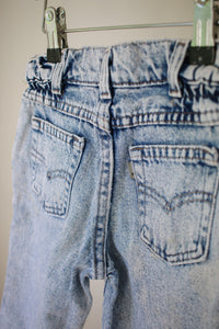 Vintage silver tab Levi light/acid wash jeans - size 3 years - made in USA