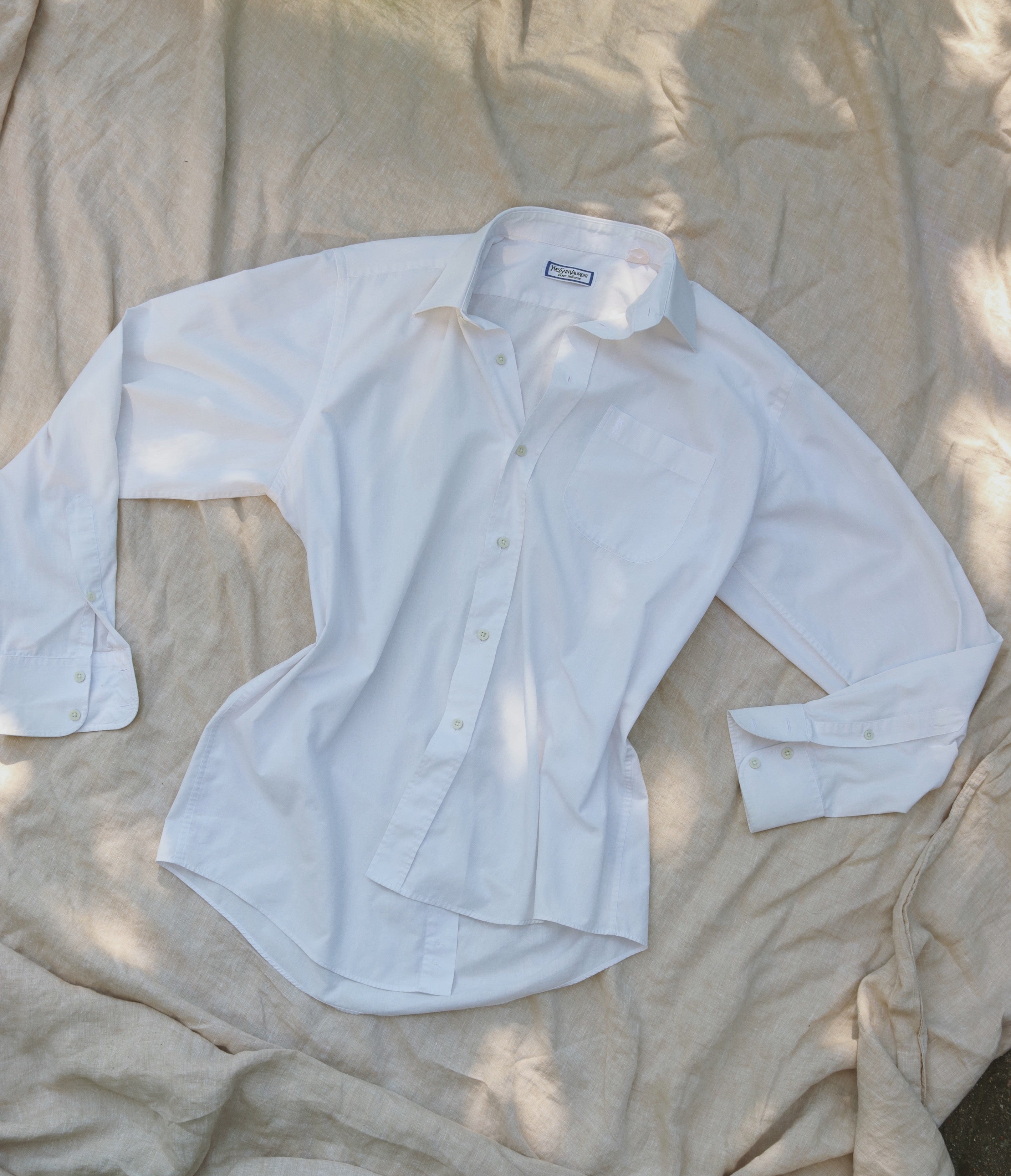 Vintage YSL Pour Homme Shirt 80's  - size S-M - Made in France