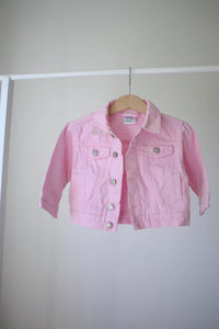 Vintage OshKosh pink denim jacket  - size 6 months