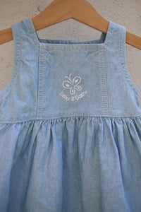 Vintage blue denim OshKosh dress - size 6-12 months