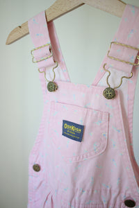 Vintage OshKosh floral overalls - size 4 years - made in USA