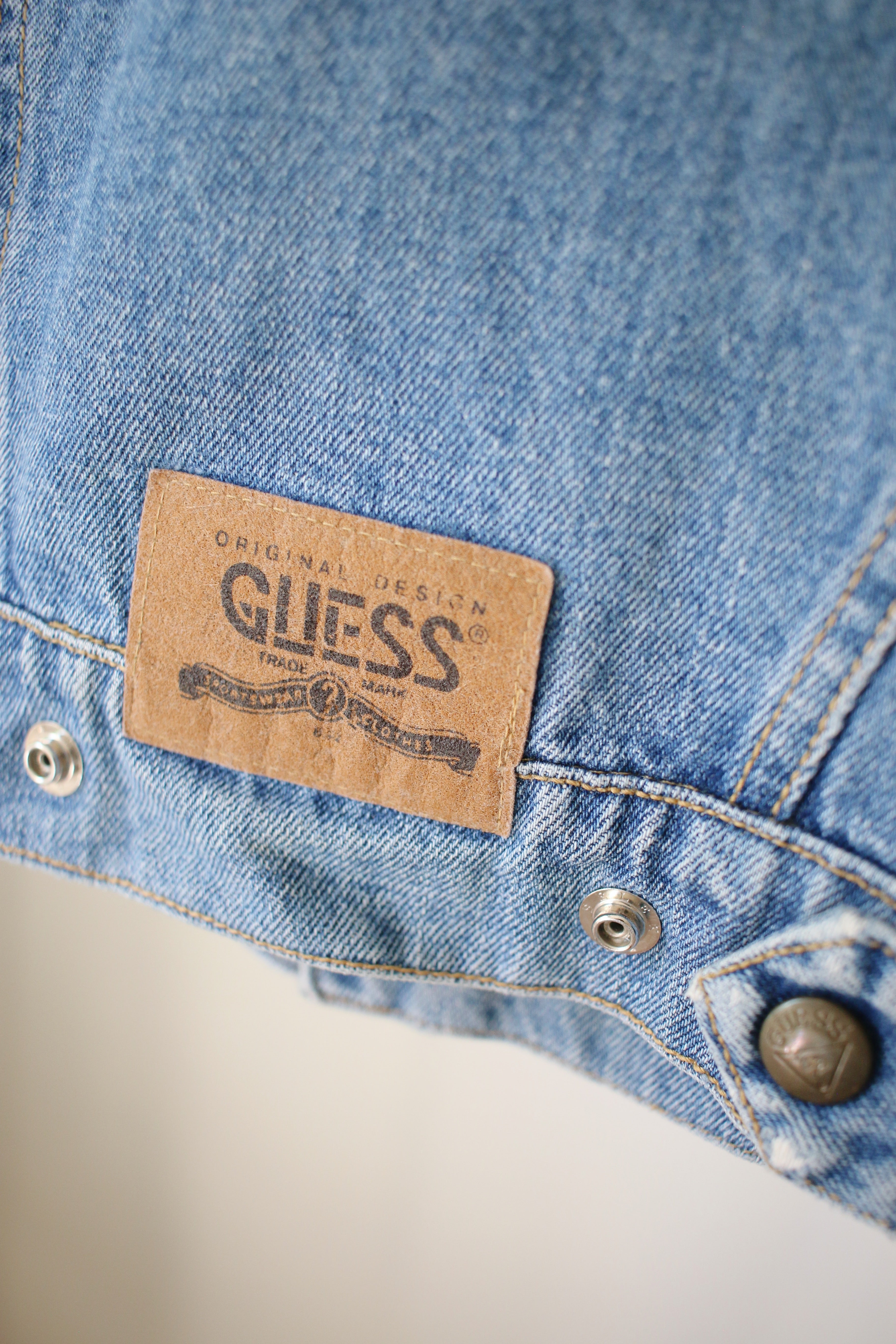 Vintage Guess denim jacket - size 12-24 months - made in USA