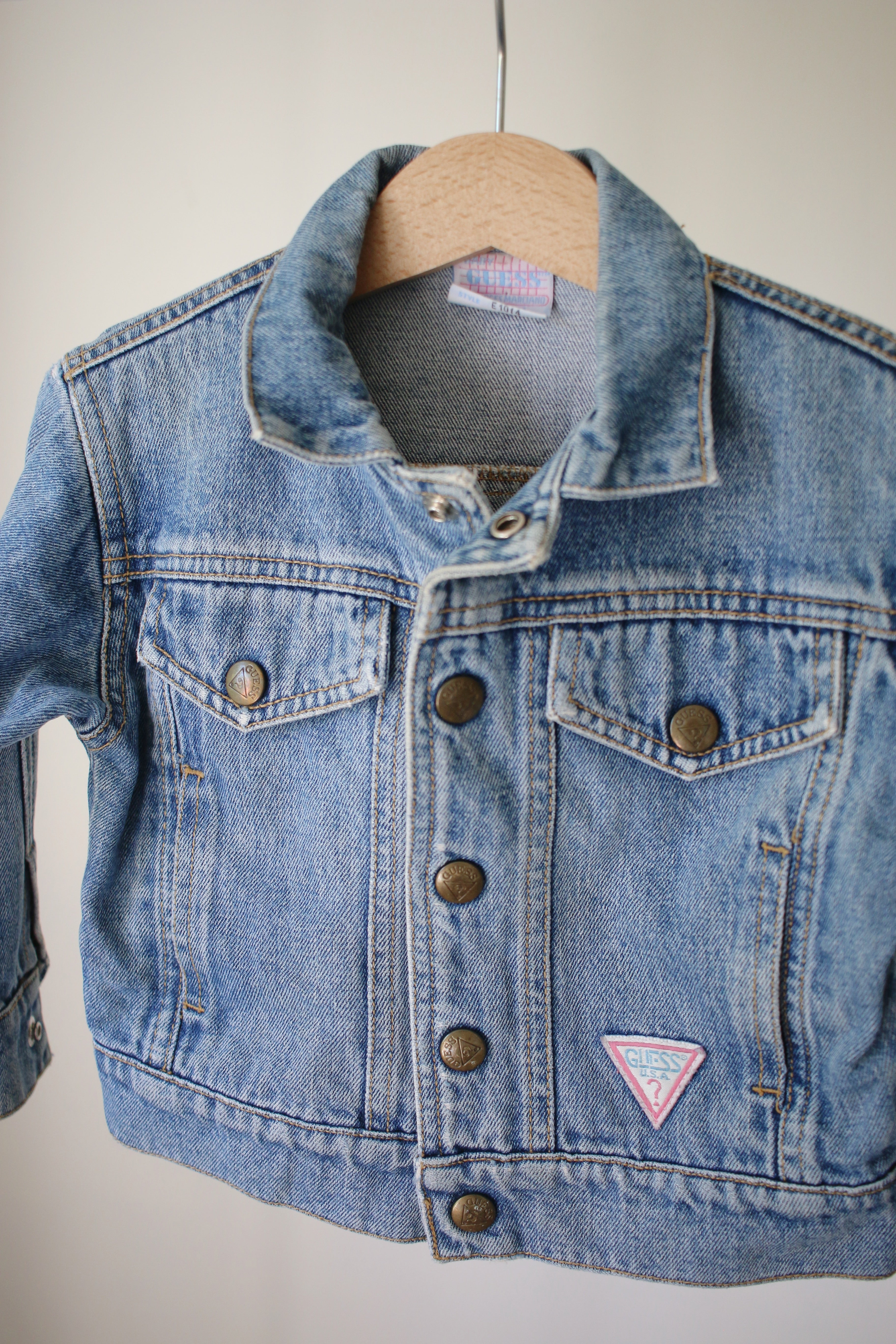 Vintage Guess denim jacket - size 12-24 months - made in USA