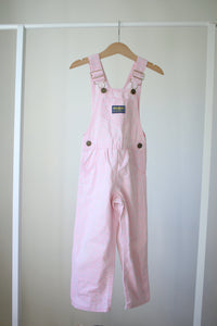 Vintage OshKosh floral overalls - size 4 years - made in USA