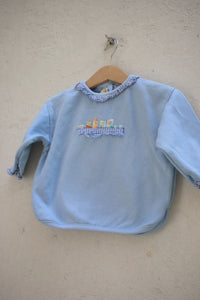 Vintage blue vichy sweater - size 9-12 months