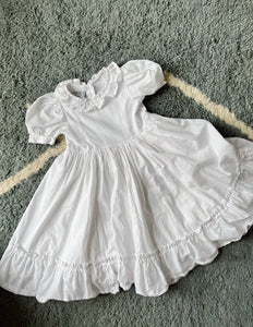 Vintage Laura Ashley white dream dress - 3-5 years - made in Great Britain
