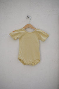 Vintage French pointelle romper - size 9 months