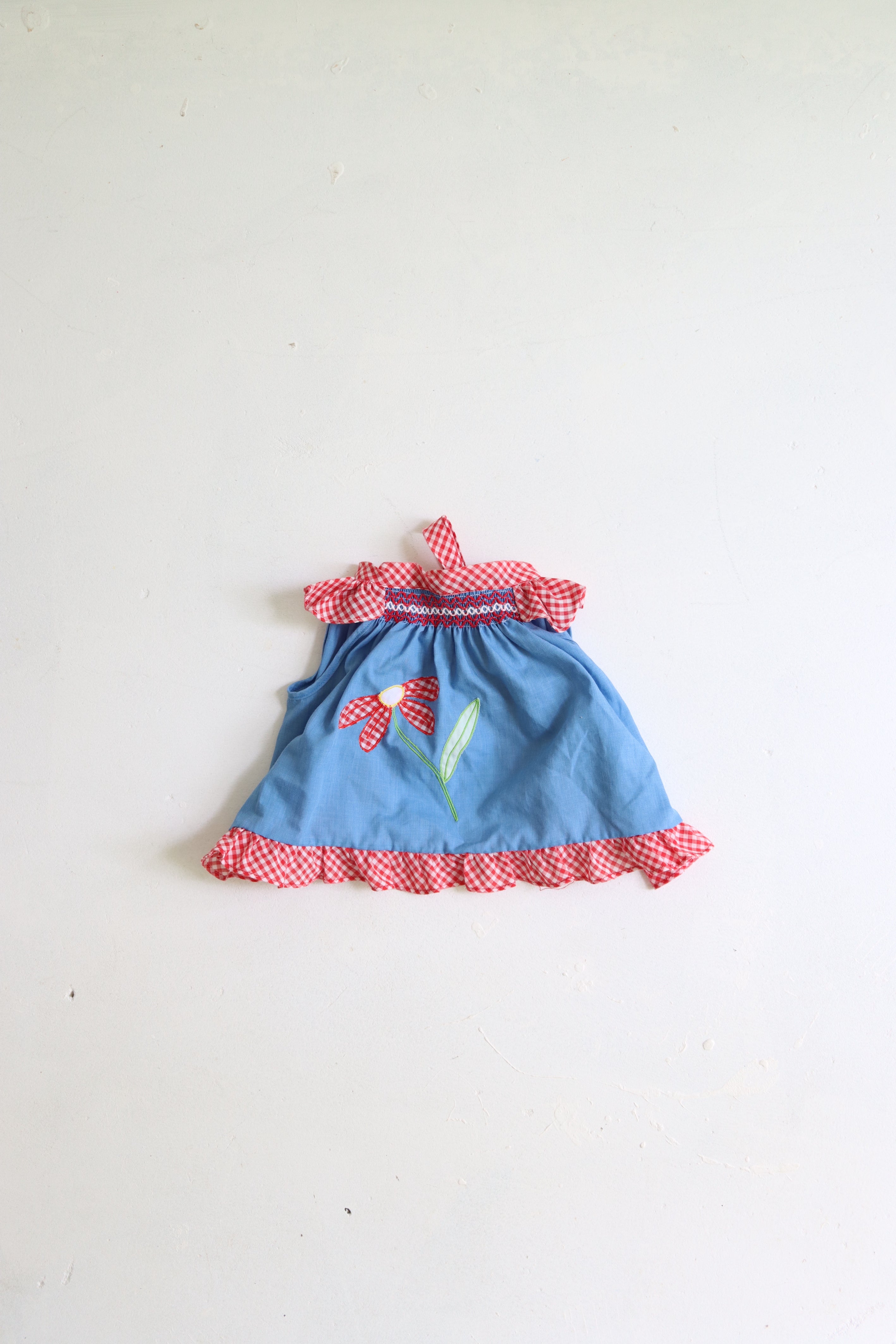 Vintage Samara summer apron top - size 6-9 months