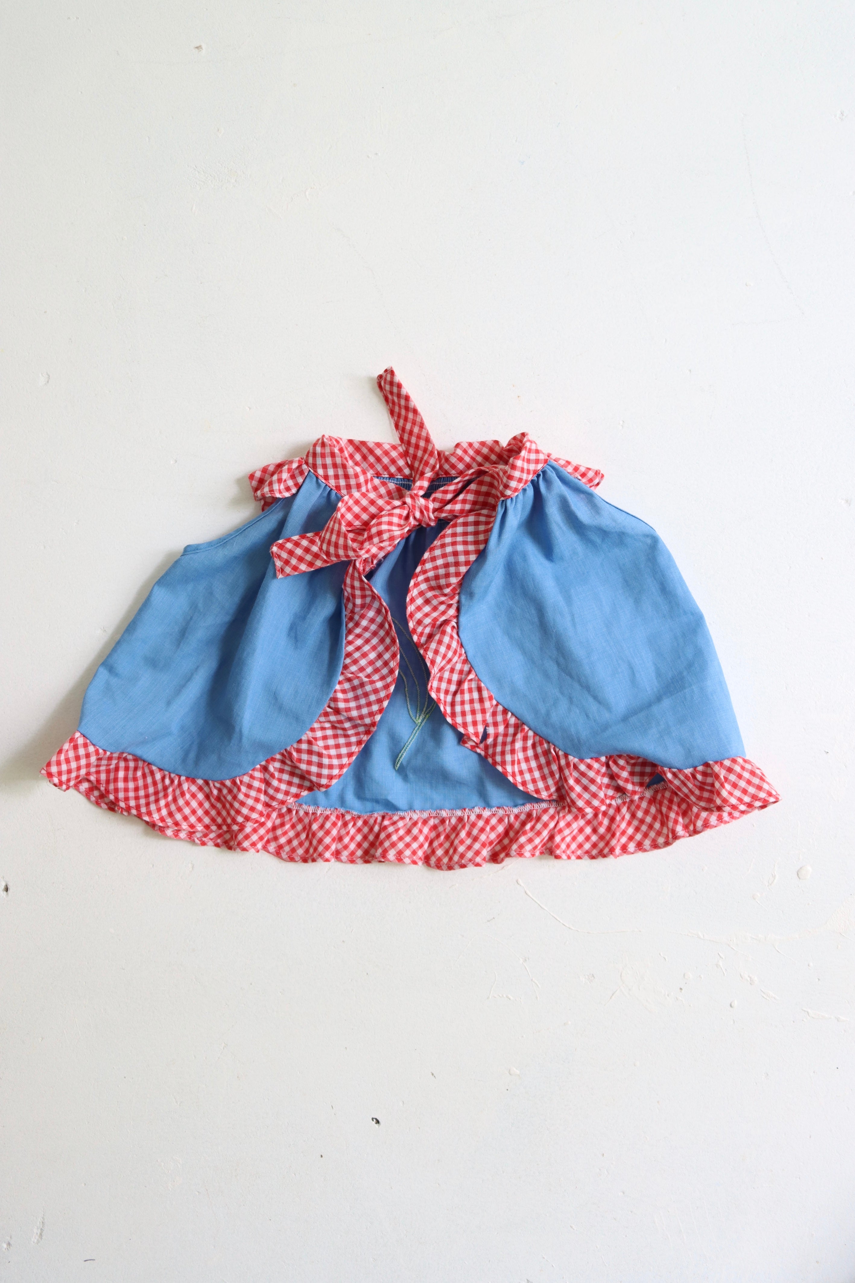Vintage Samara summer apron top - size 6-9 months