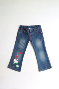 Y2k Hello Kitty jeans - size 4 yrs
