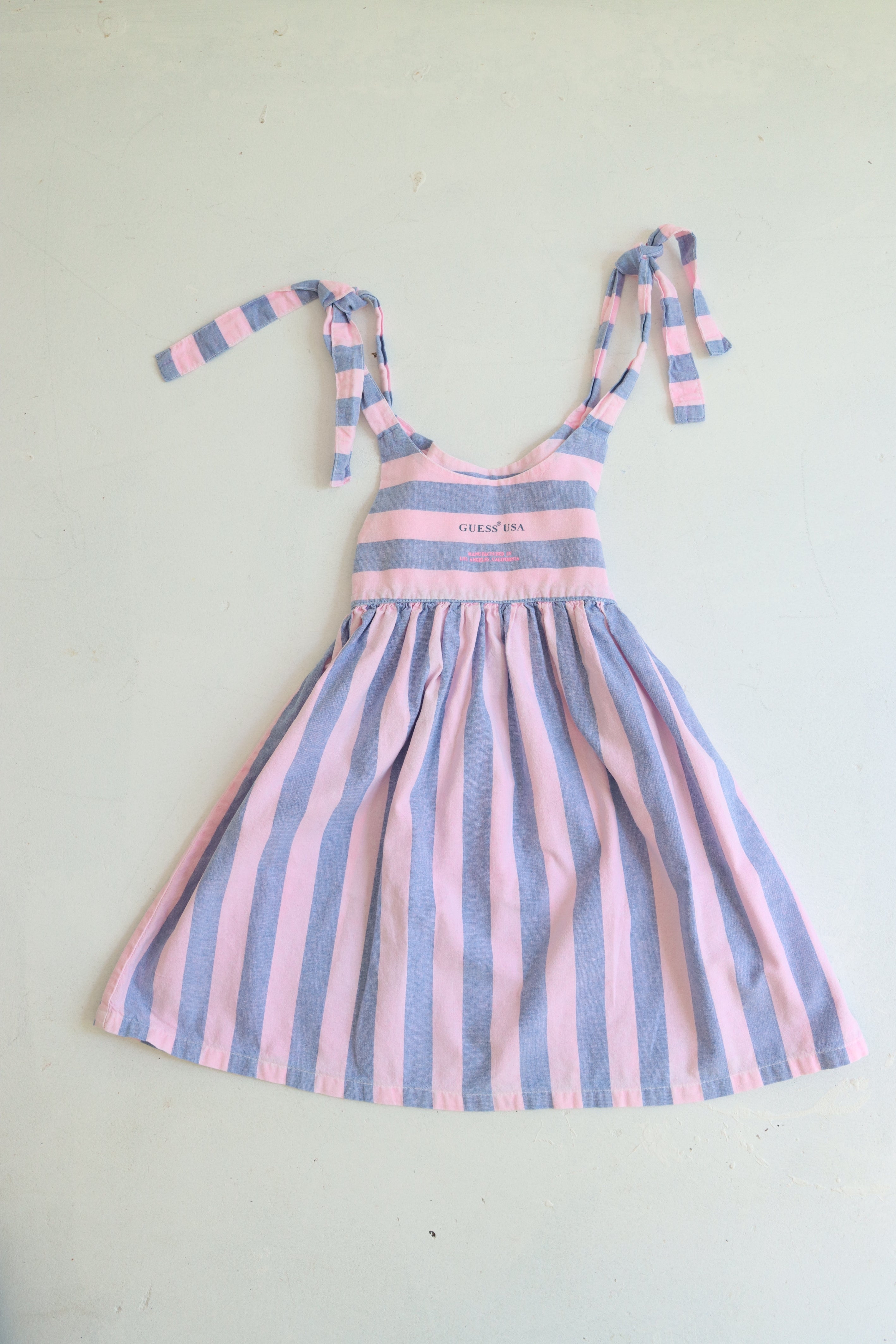 Vintage Guess striped dress - size 3 years - made in USA