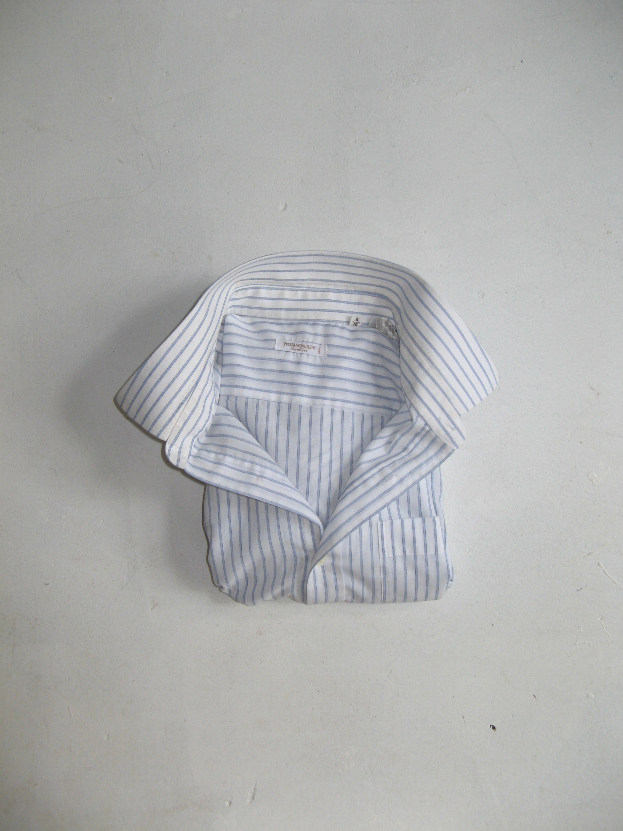 Vintage white/blue striped Yves Saint Laurent button down  - Size S/M/L