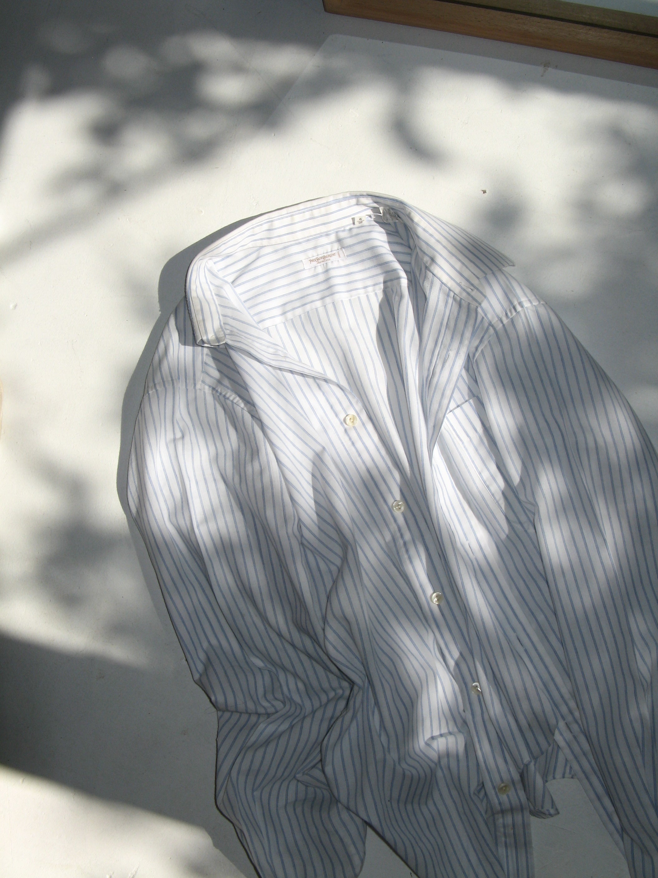 Vintage white/blue striped Yves Saint Laurent button down  - Size S/M/L