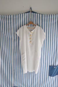 Vintage white Yves Saint Laurent caftan  - Size 42