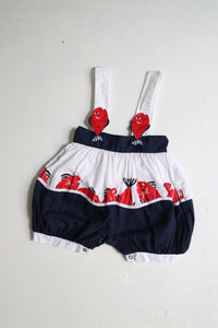 Vintage Yves Saint Laurent baby salopette - made in France