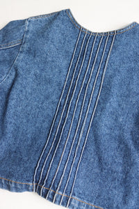 Vintage Guess denim smocked jacket - size 5 y - made in USA