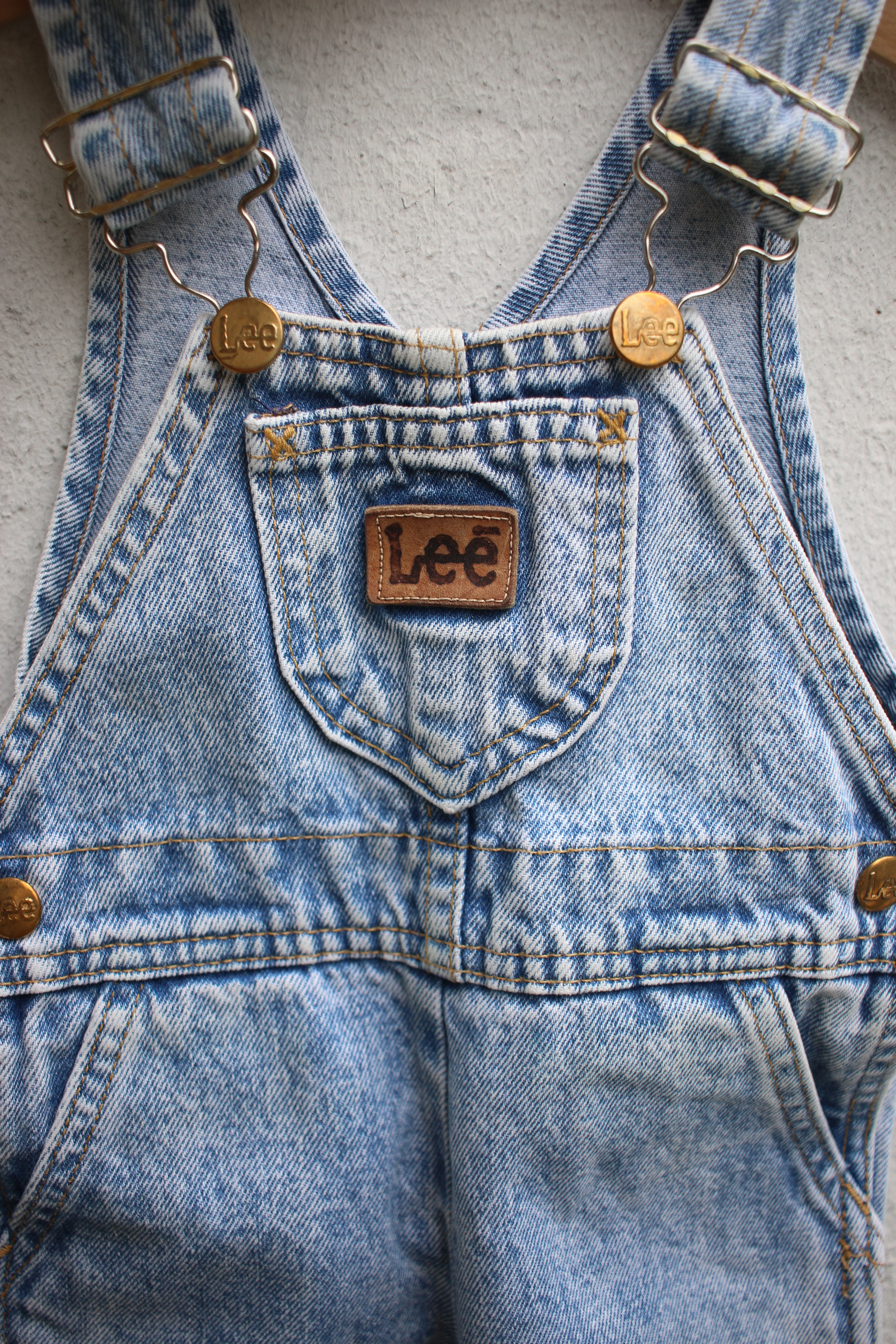 Vintage Lee acid wash overalls - size 12 months - made in USA