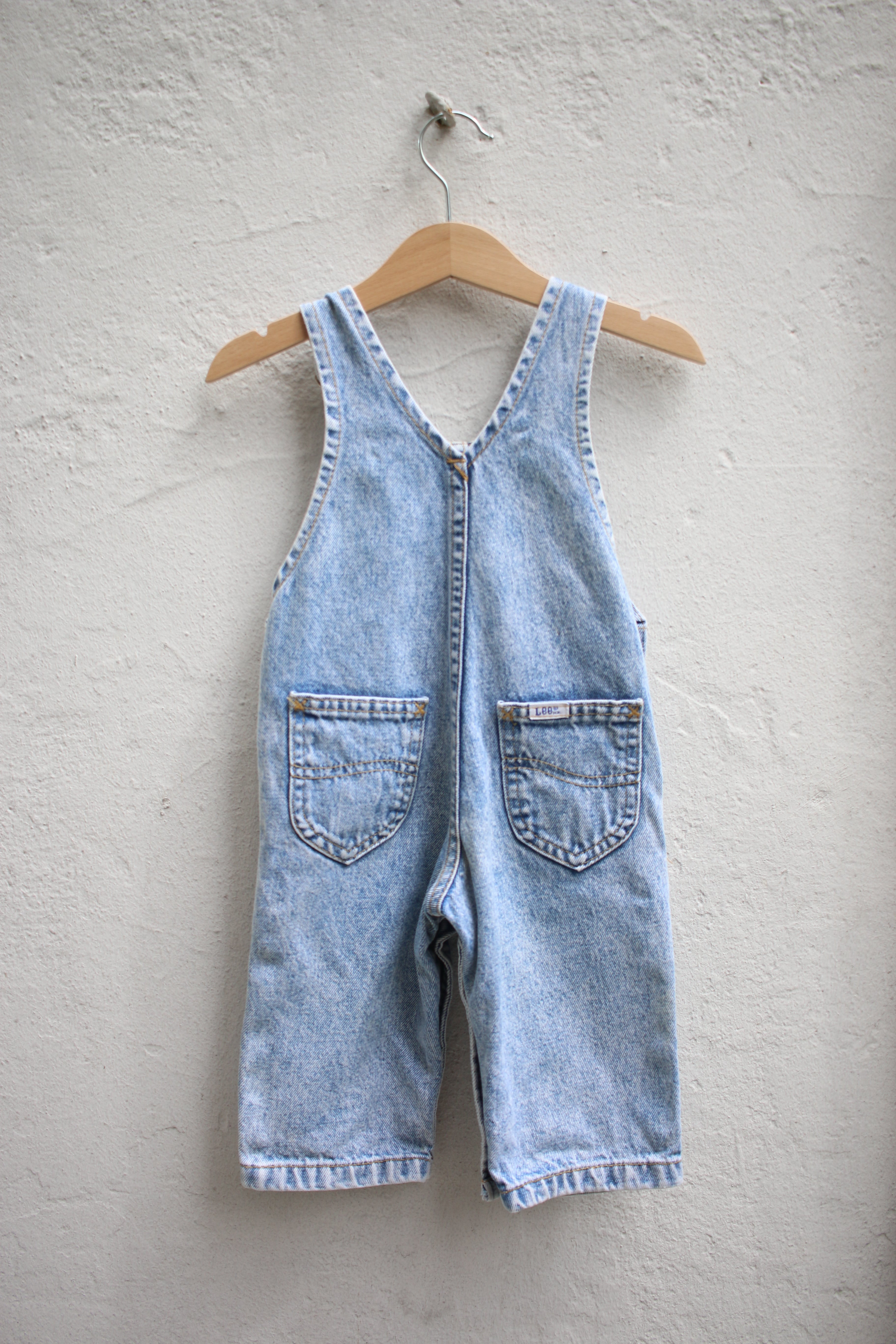 Vintage Lee acid wash overalls - size 12 months - made in USA