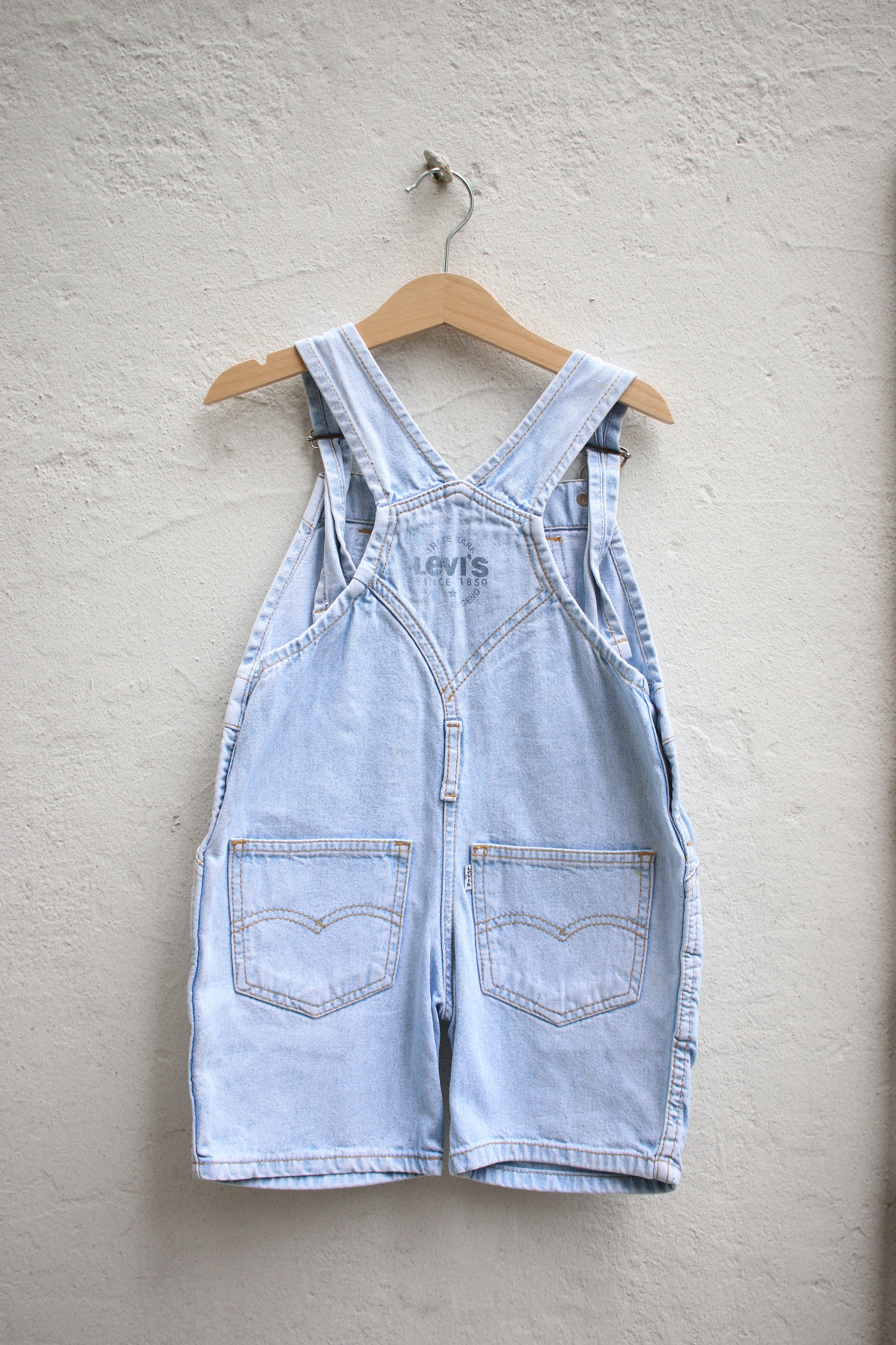 Vintage Levi's light wash shortalls - size 3 years