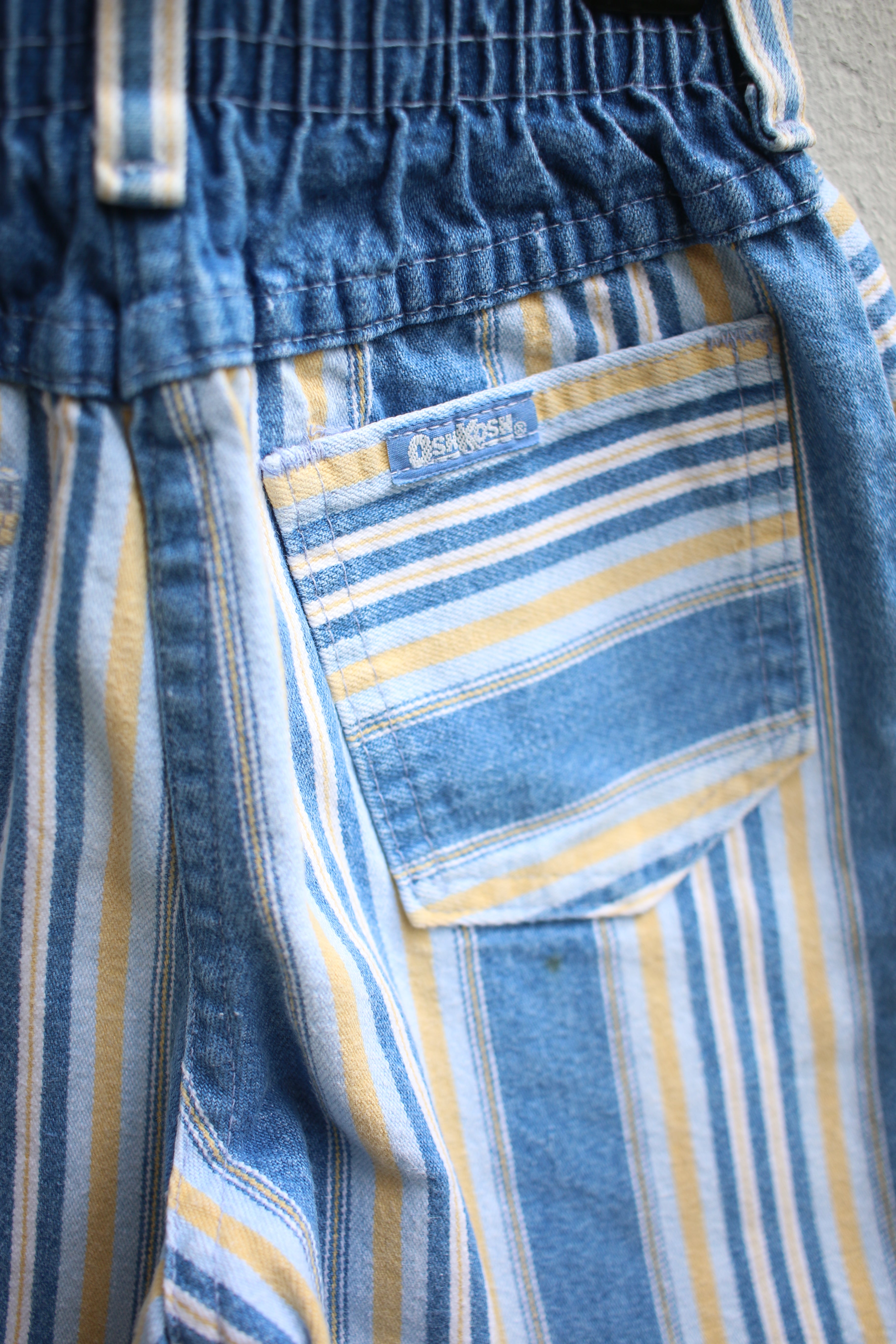 Vintage striped OshKosh shorts - size 4 years - made in USA