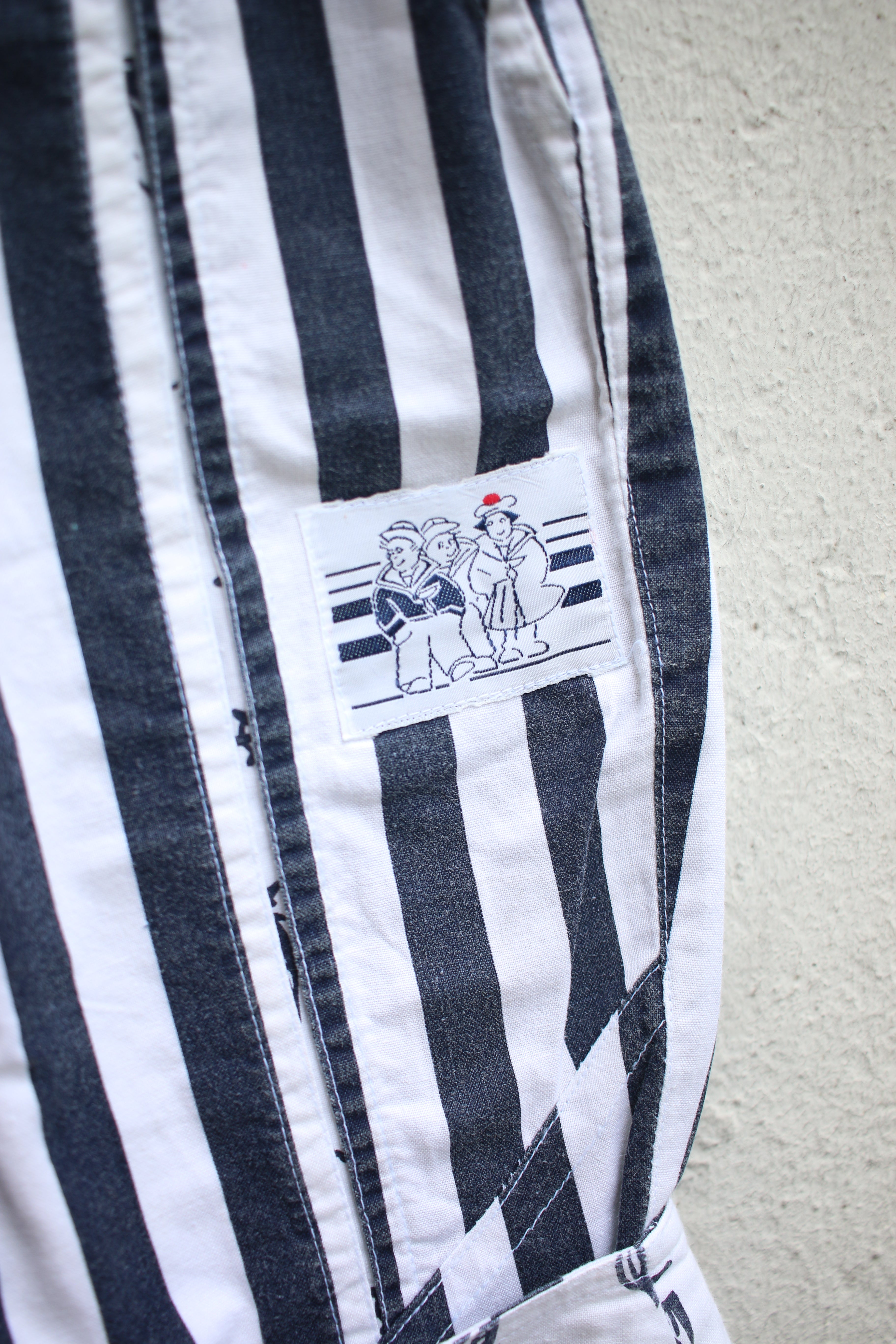 Vintage striped sailor pants - size 12 months