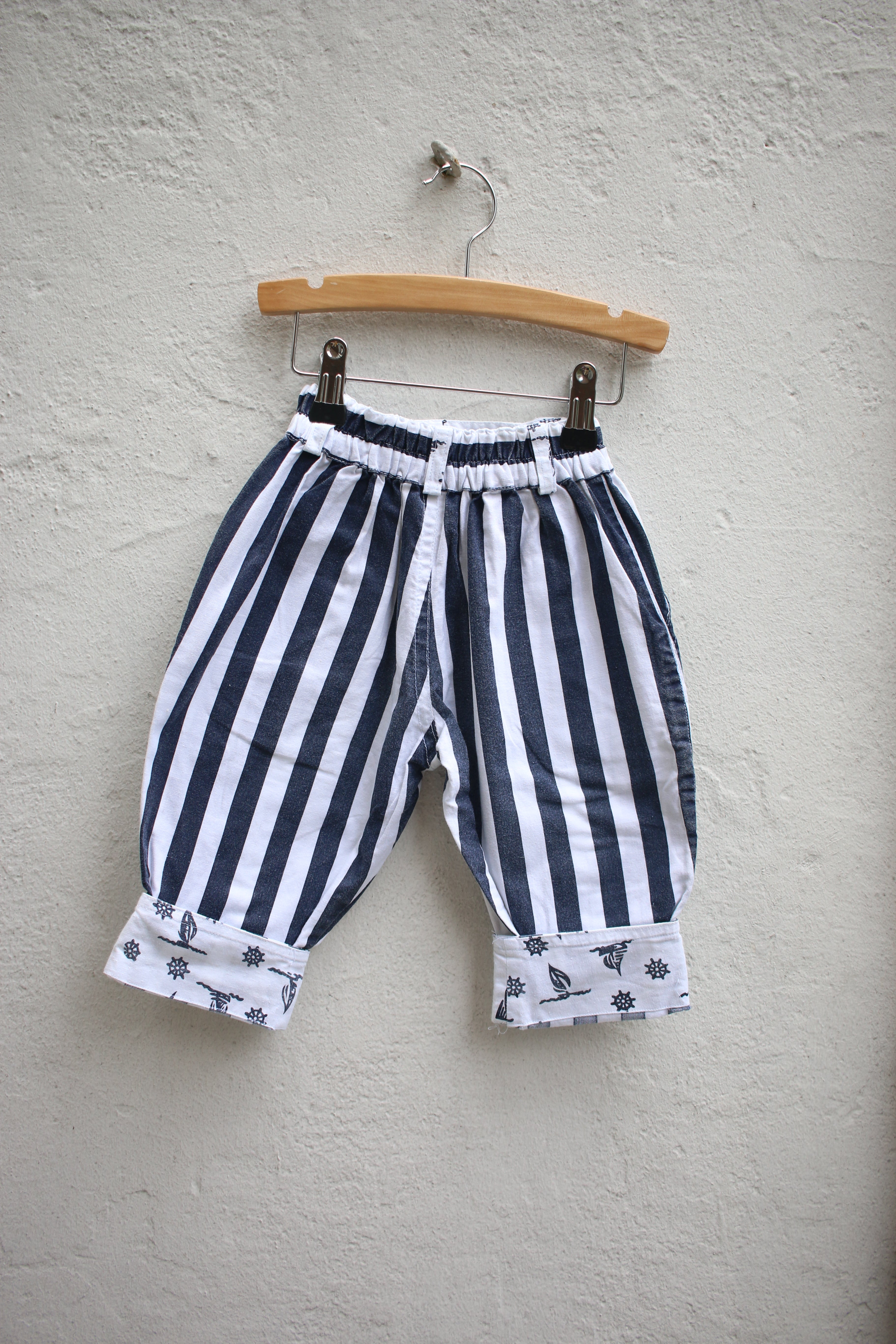 Vintage striped sailor pants - size 12 months