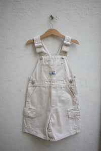 Vintage cream OshKosh cargo shortalls  - size 4 years