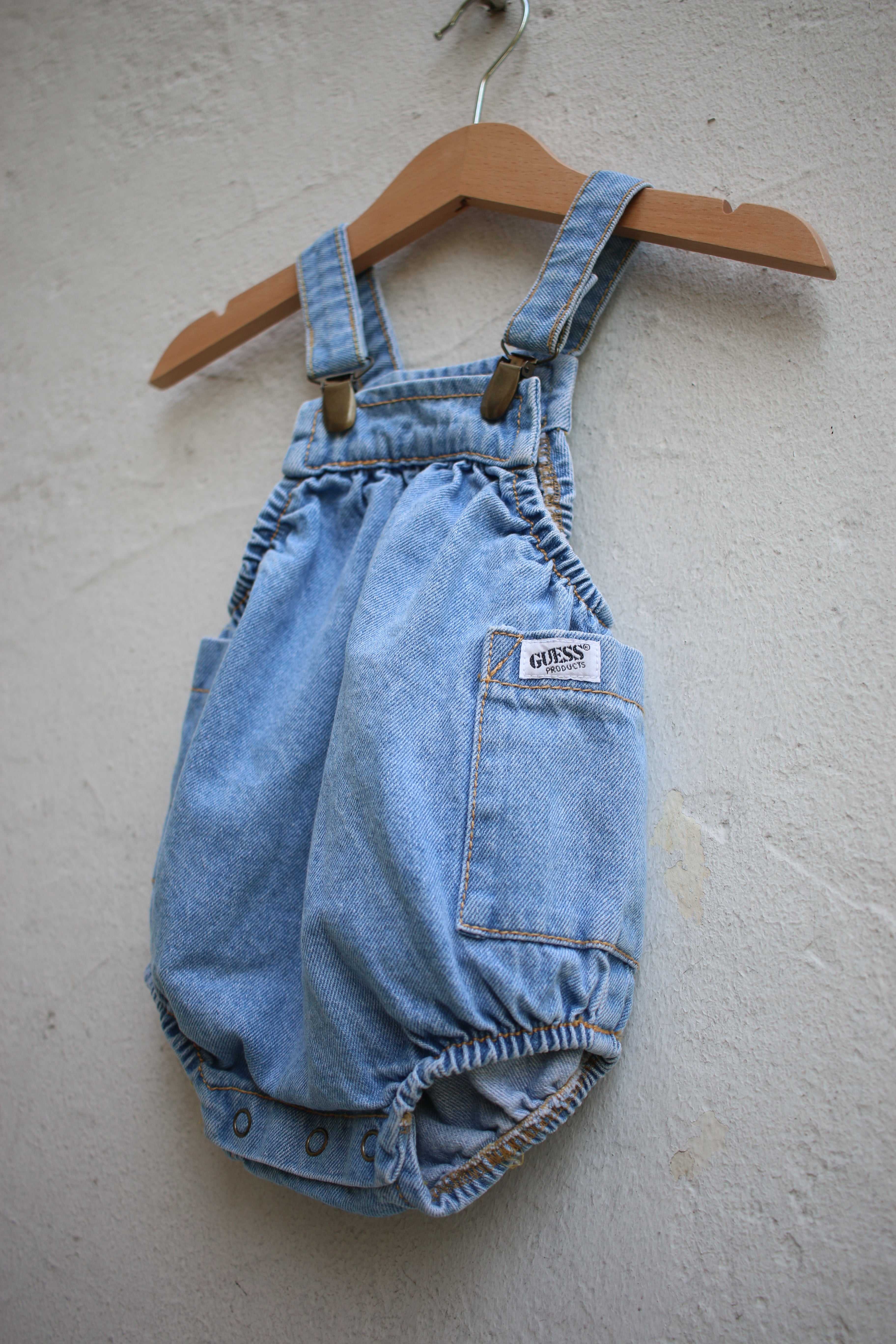 Vintage baby Guess bubble romper - size 3 months - Made in USA