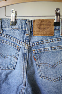 Vintage Orange Tab Levi's shorts  - size 7-8 years  - made in USA