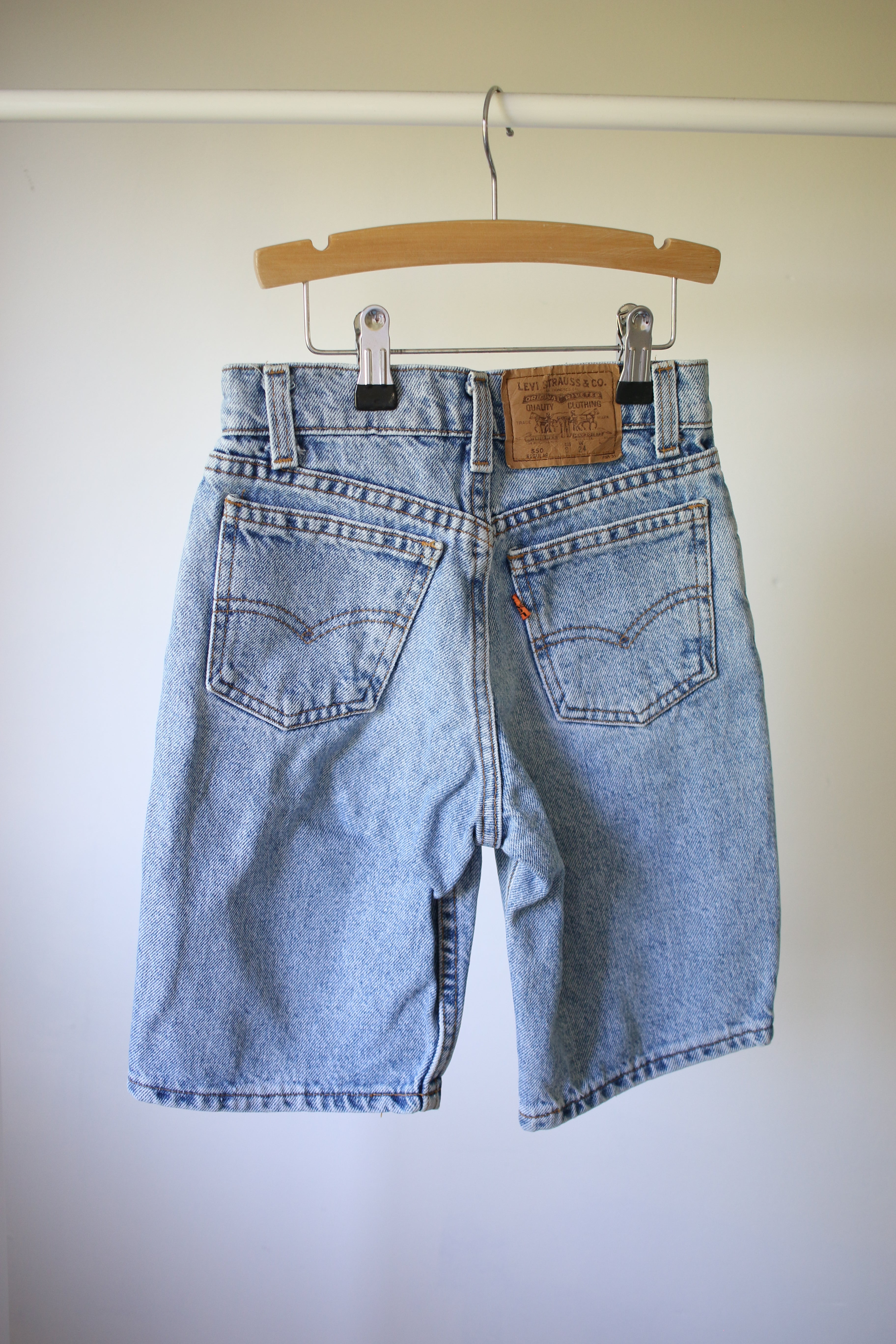 Vintage Orange Tab Levi's shorts  - size 7-8 years  - made in USA