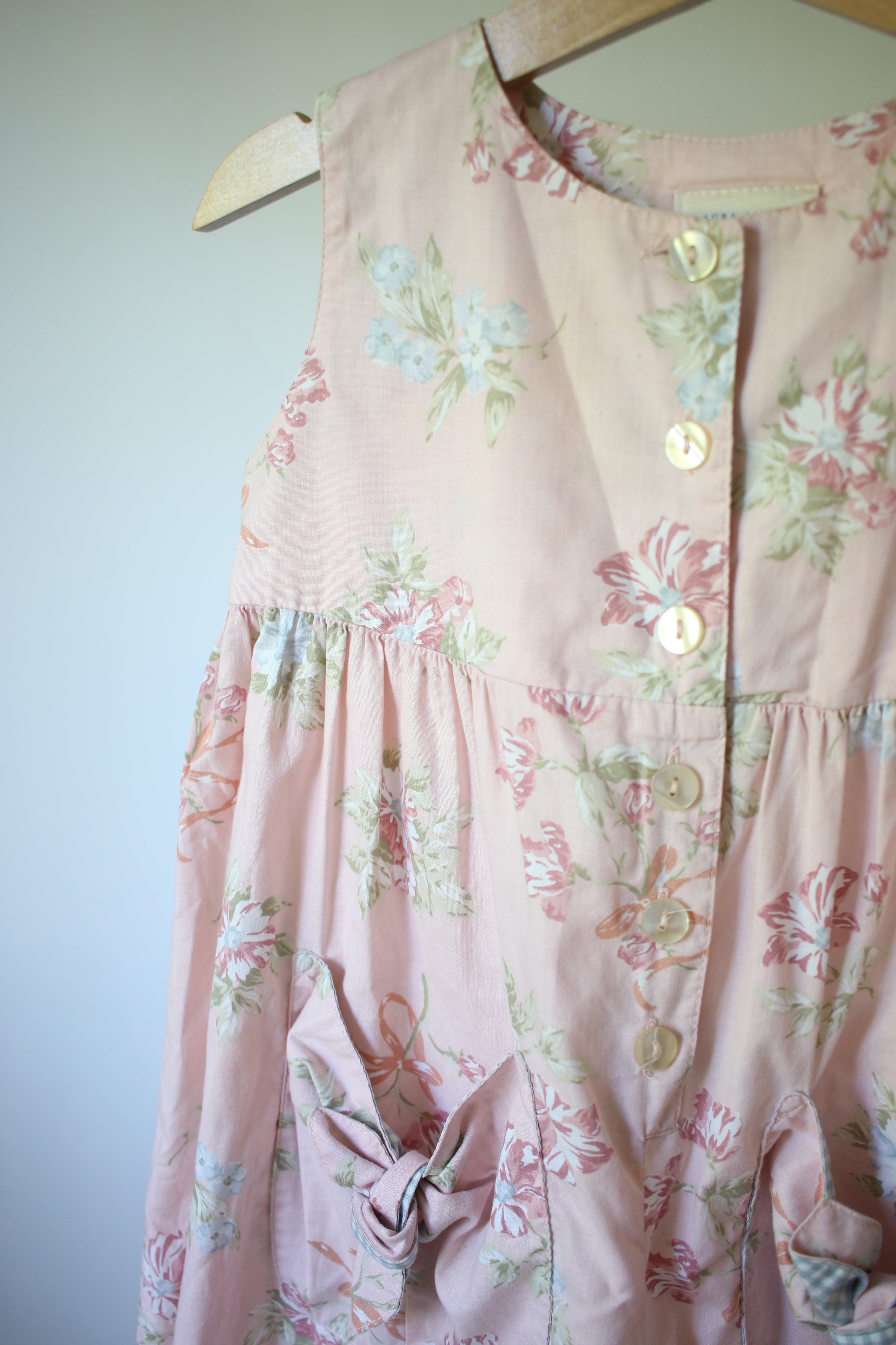 Vintage Laura Ashley floral jumpsuit - size 3 years - made in UK