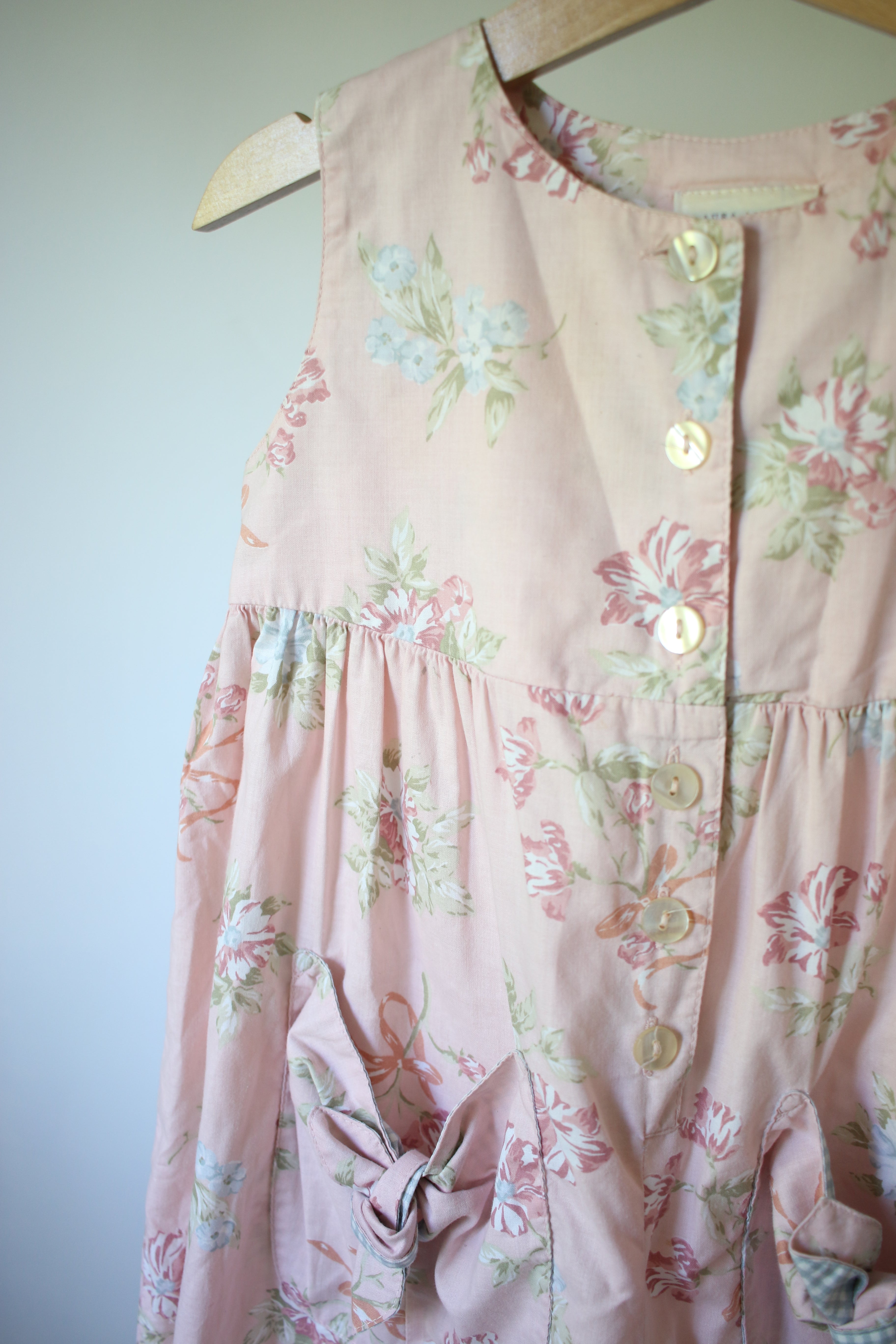 Vintage Laura Ashley floral jumpsuit - size 3 years - made in UK