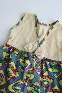 Handmade Turtles dress- size 12 months