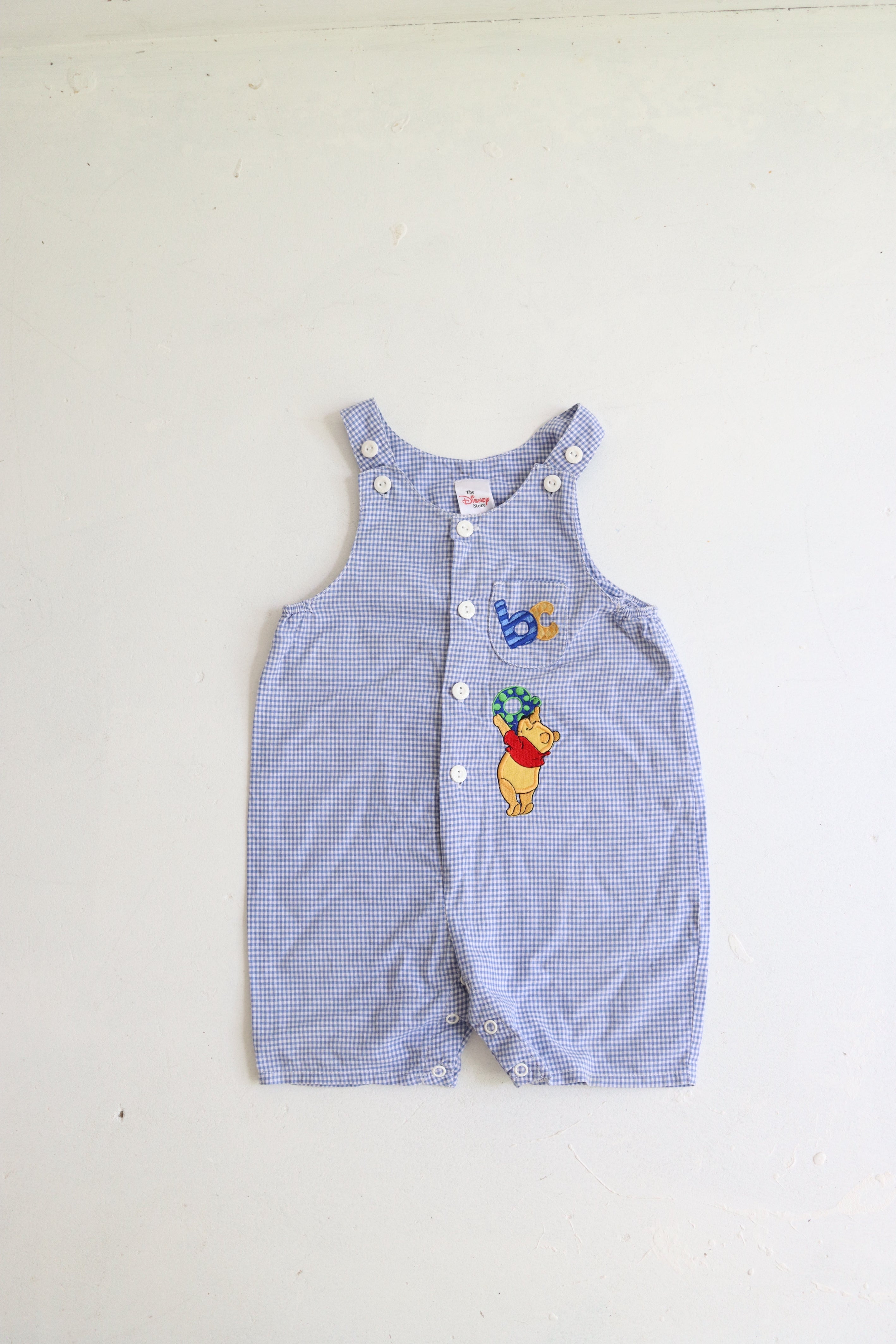 Y2k Pooh ginham onesie - size 6-12 months - the Disney Store