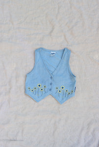 Vintage OshKosh Sunflower Vest  - size 4-5 years - Made in USA