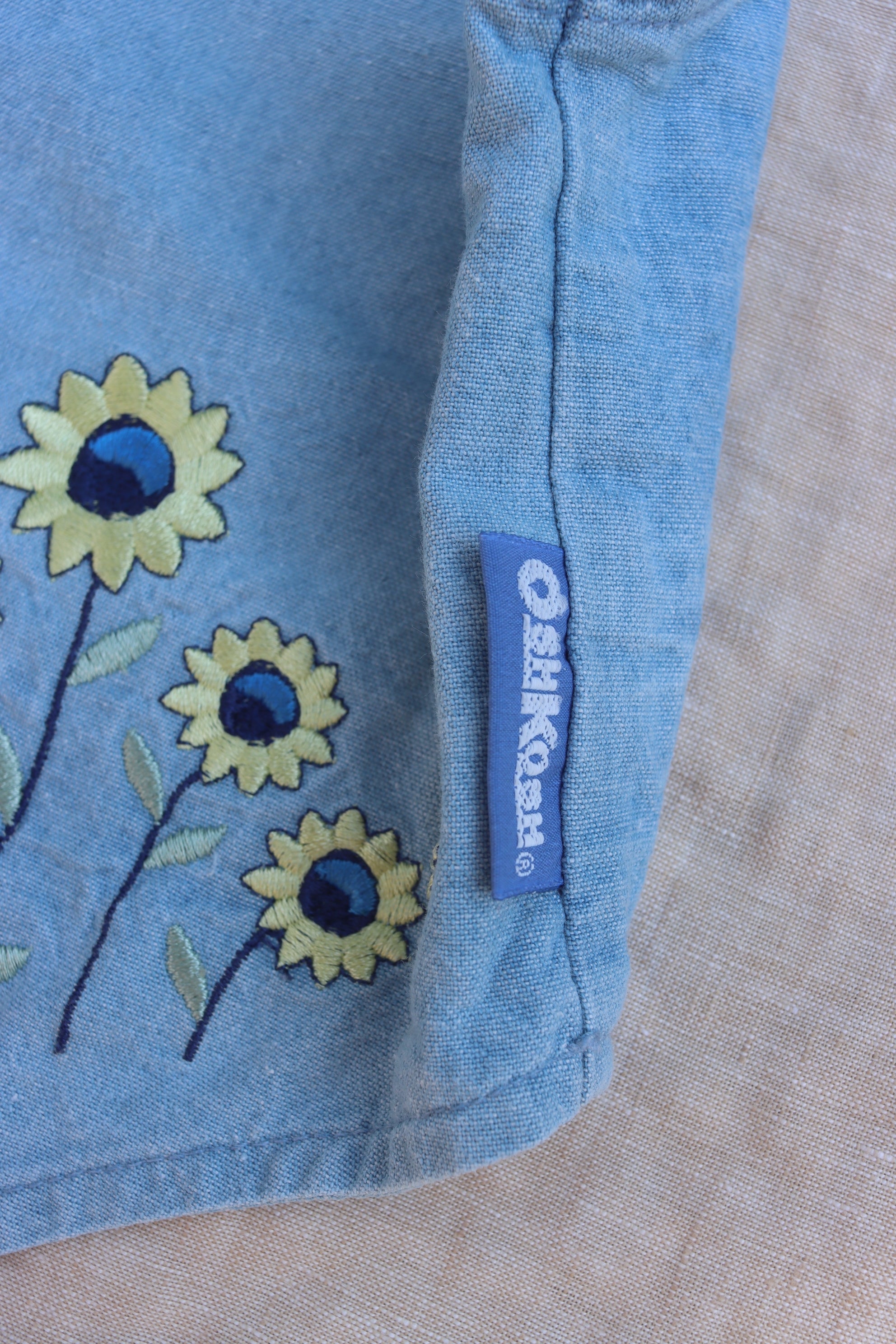 Vintage OshKosh Sunflower Vest  - size 4-5 years - Made in USA