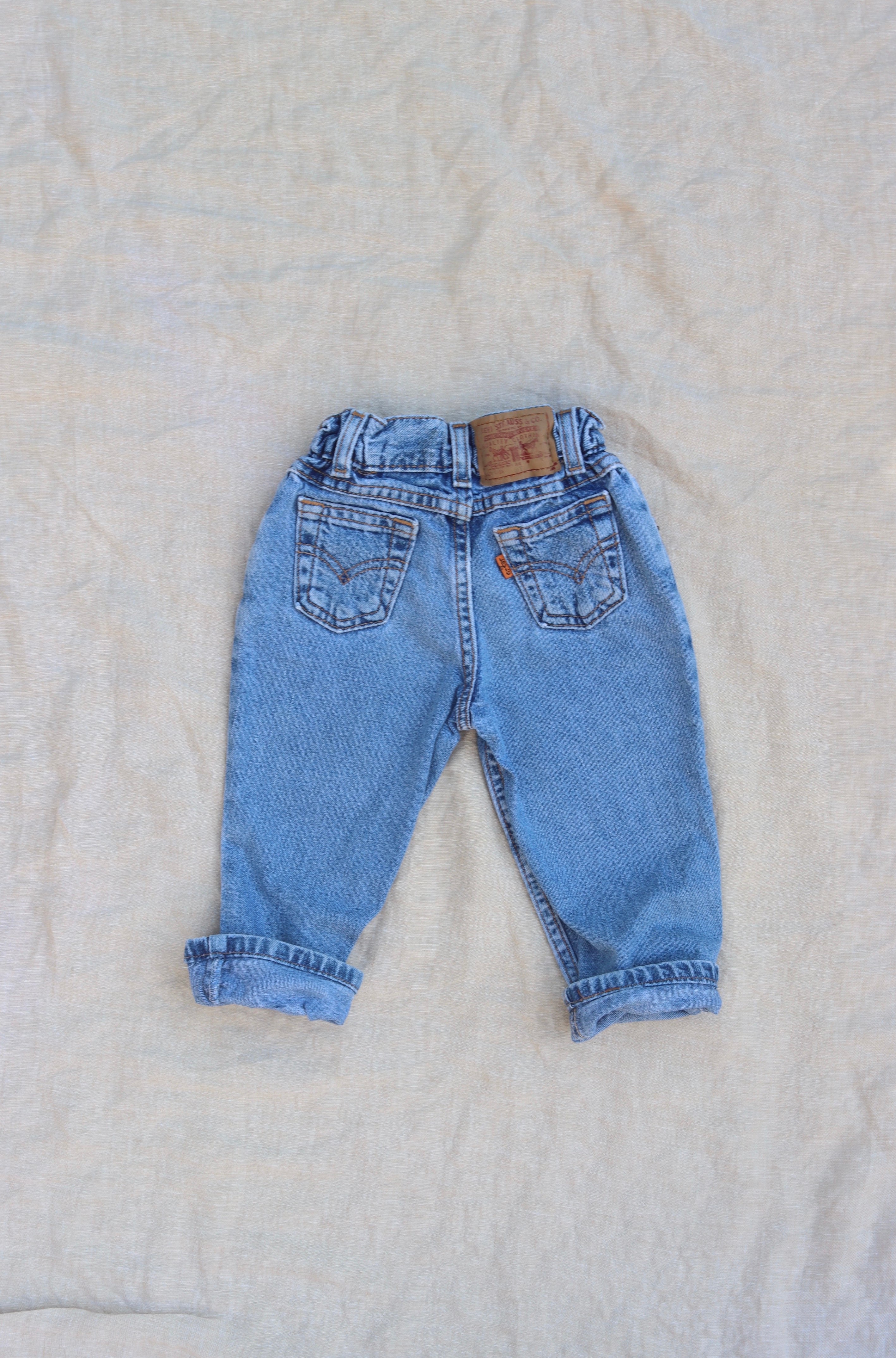 Vintage Levi's Orange Tab Jeans - size 12-24 months - Made in Mexico