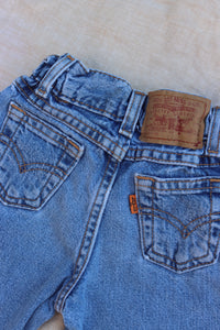 Vintage Levi's Orange Tab Jeans - size 12-24 months - Made in Mexico