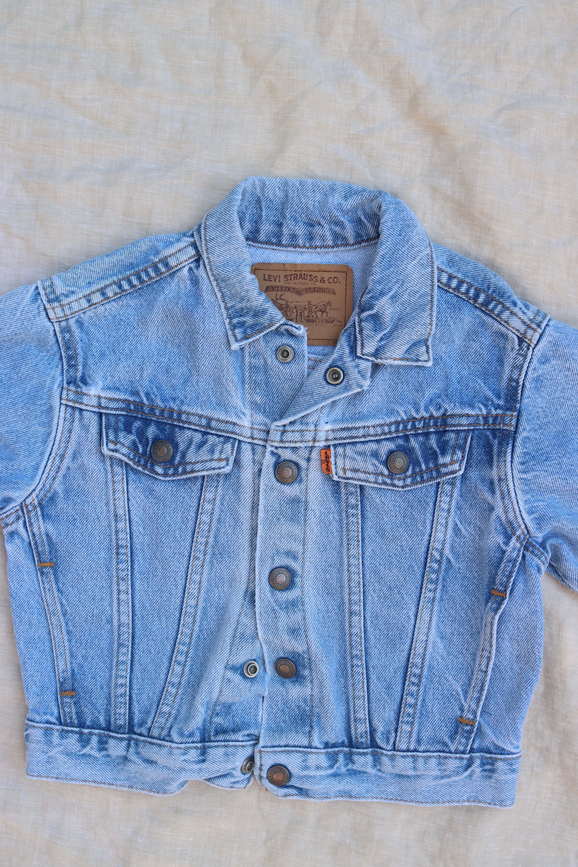 Vintage Levi's Orange Tab Trucker Jacket - size 4 years - Made in USA