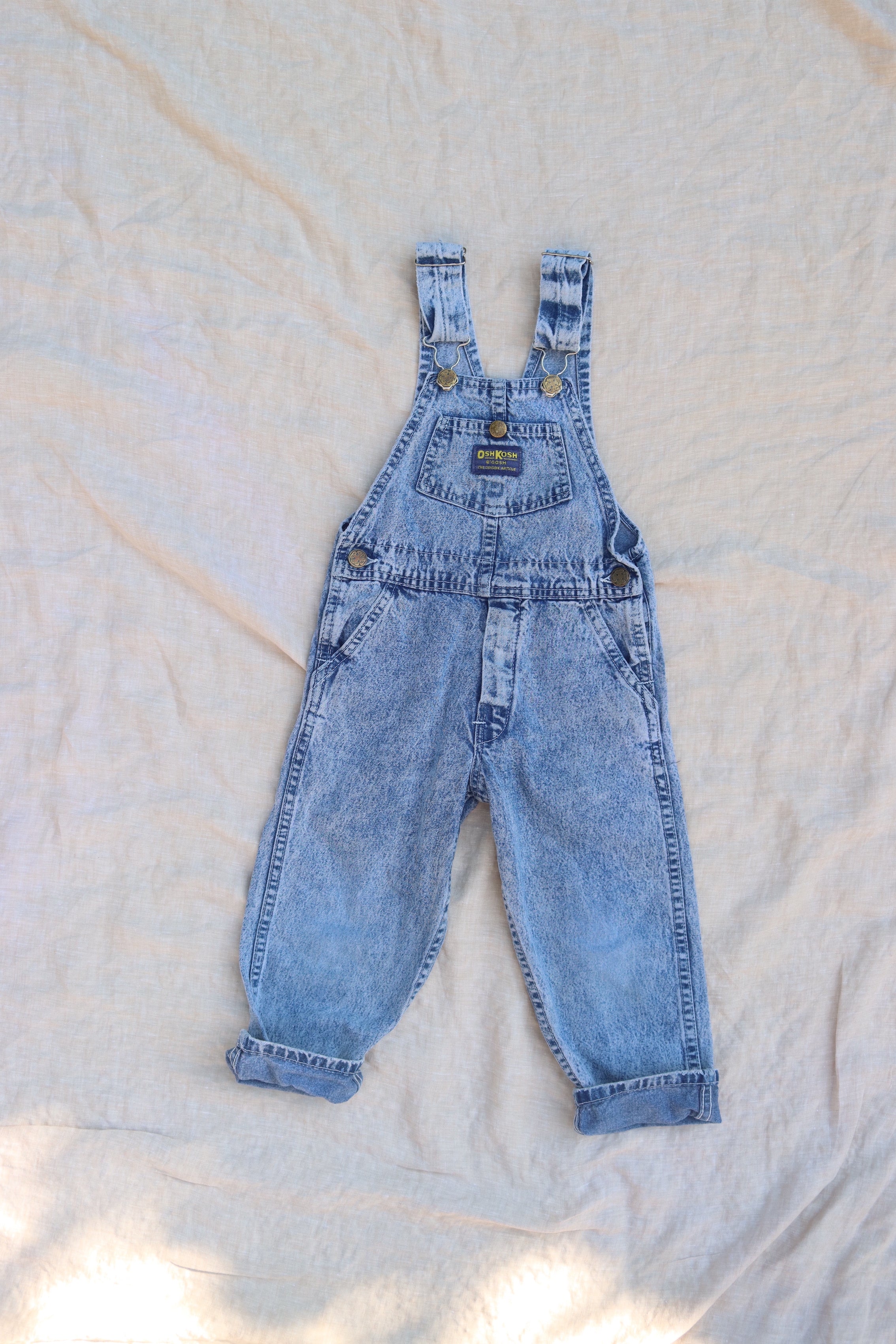 Vintage Acid Wash OshKosh Overalls  - size 3-4 years