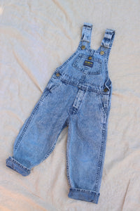Vintage Acid Wash OshKosh Overalls  - size 3-4 years