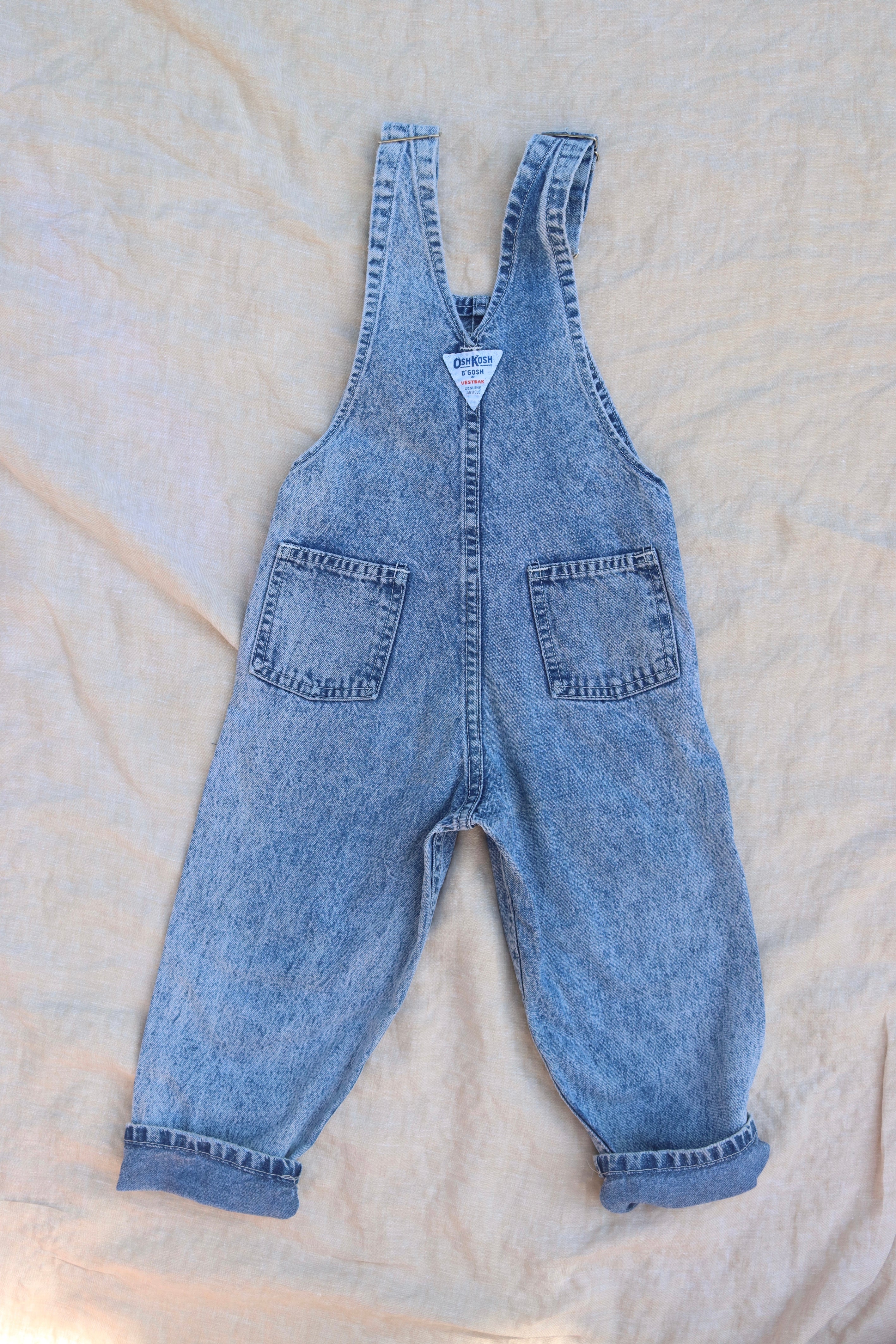 Vintage Acid Wash OshKosh Overalls  - size 3-4 years