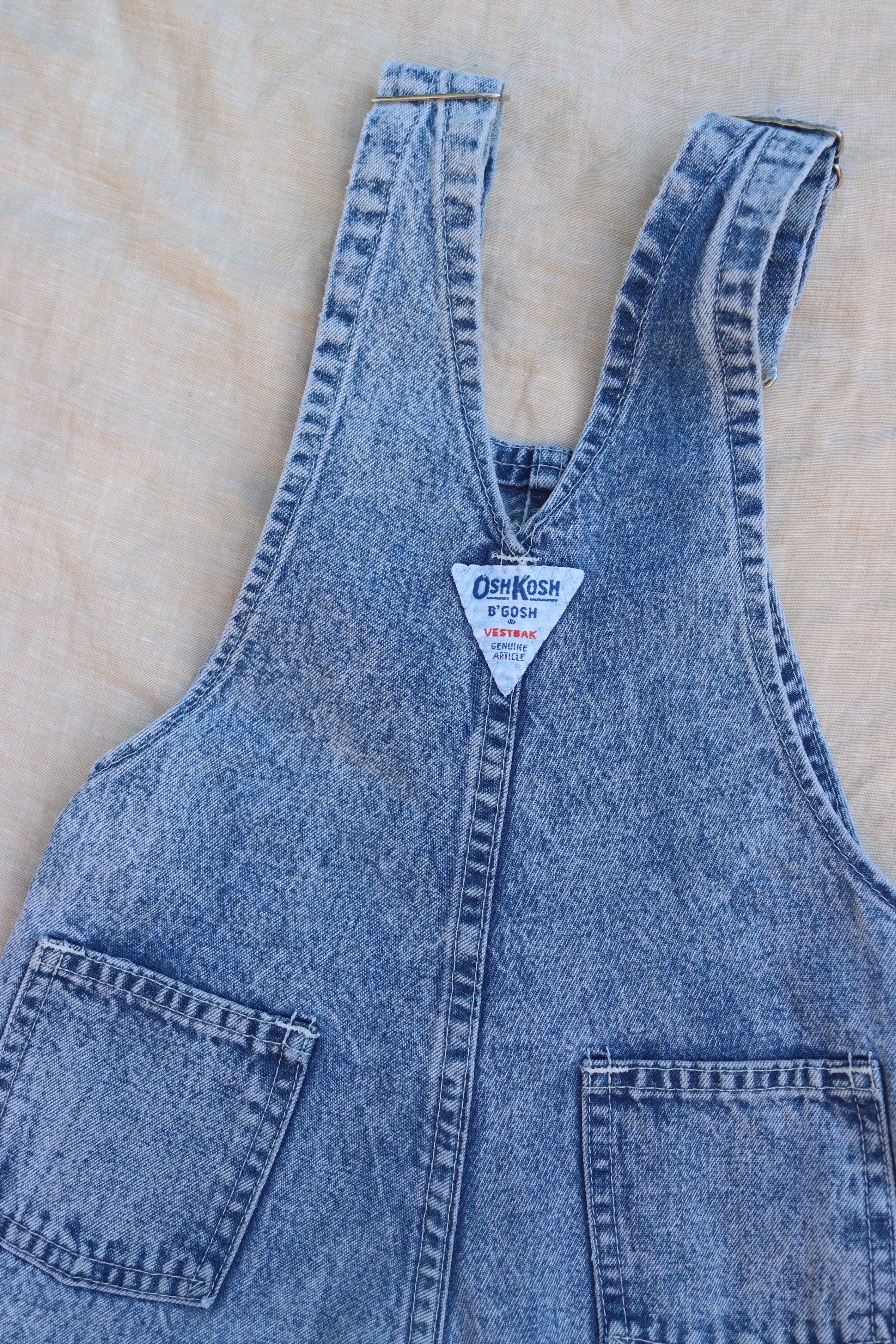 Vintage Acid Wash OshKosh Overalls  - size 3-4 years