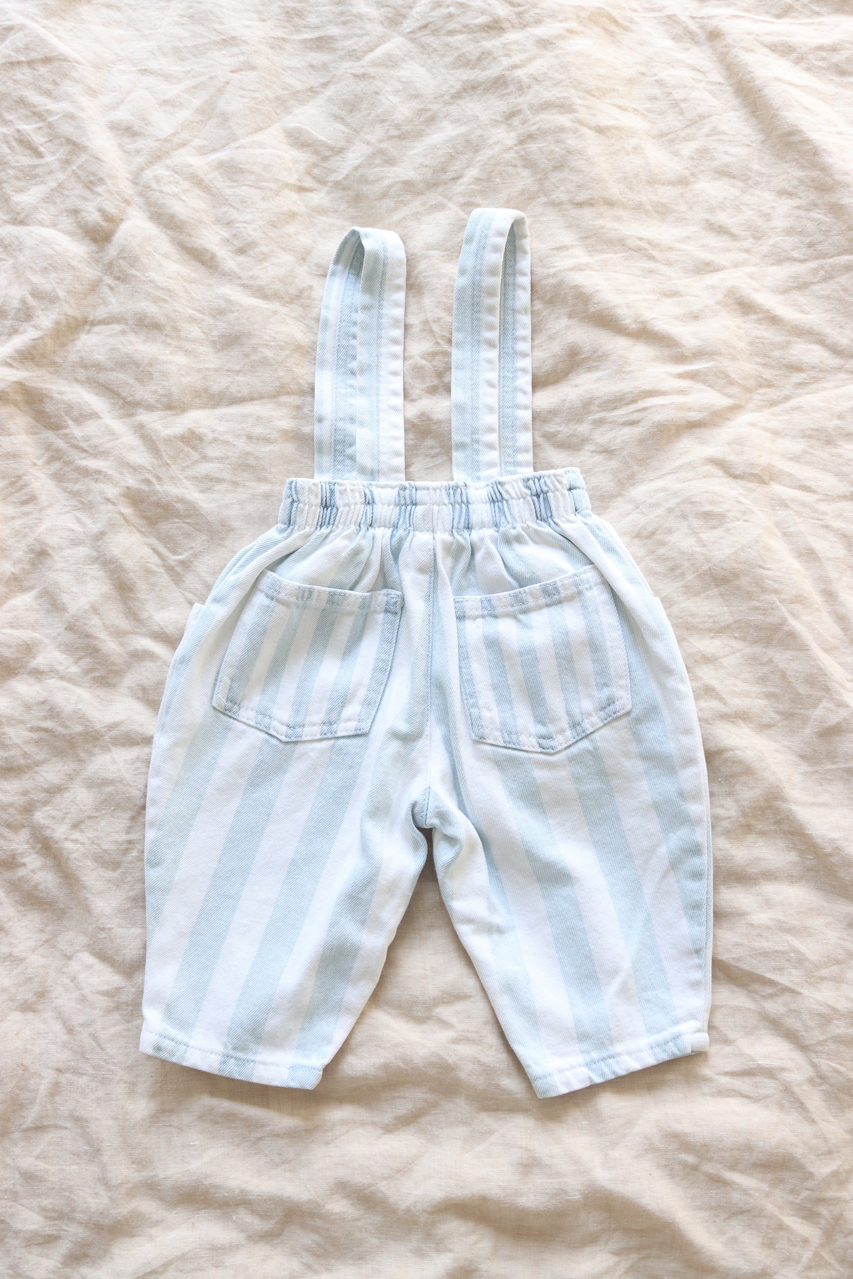 Vintage striped French overalls  - size 6 months - Made in France