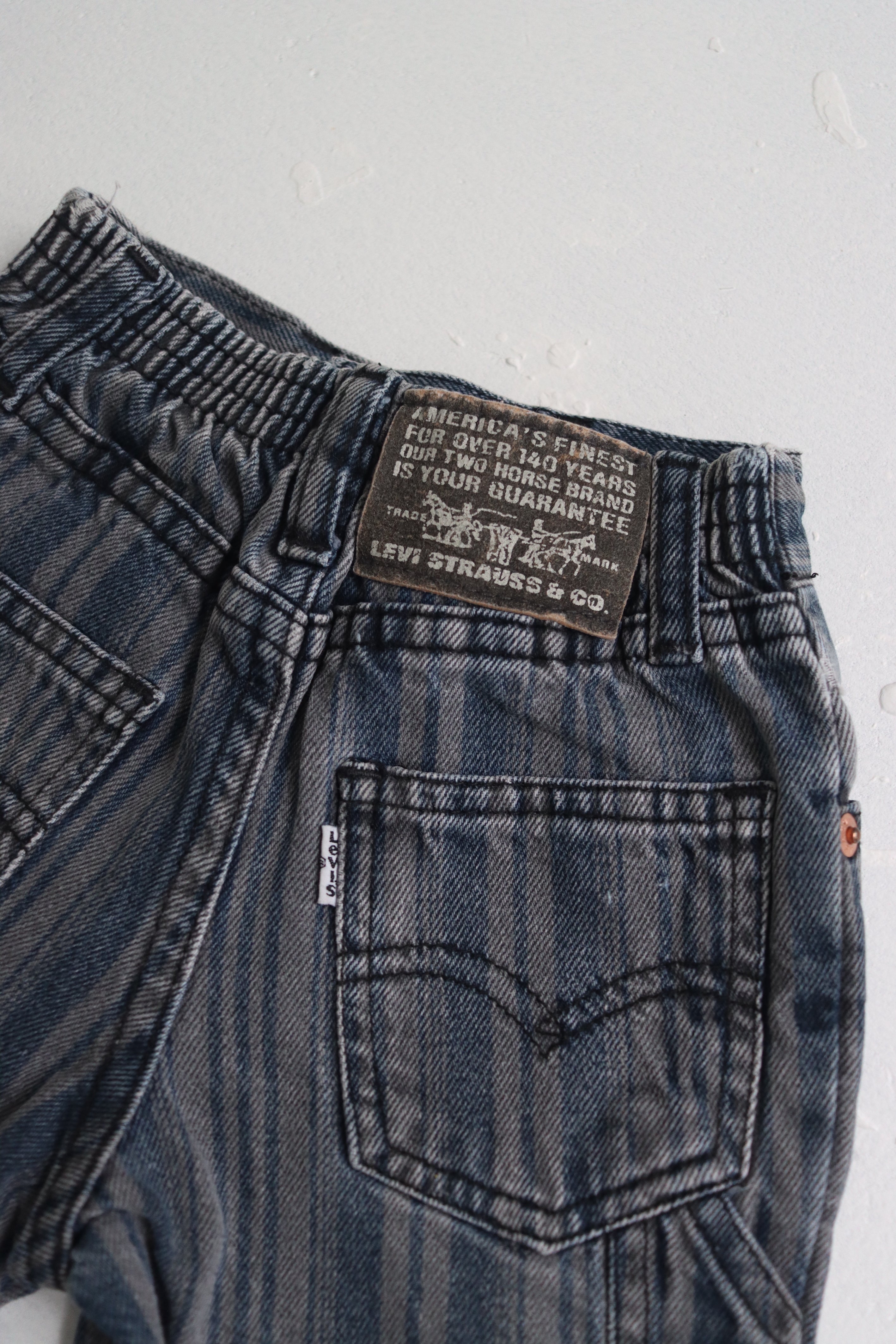 Vintage Baby Levi's striped denim - size 6/9 months