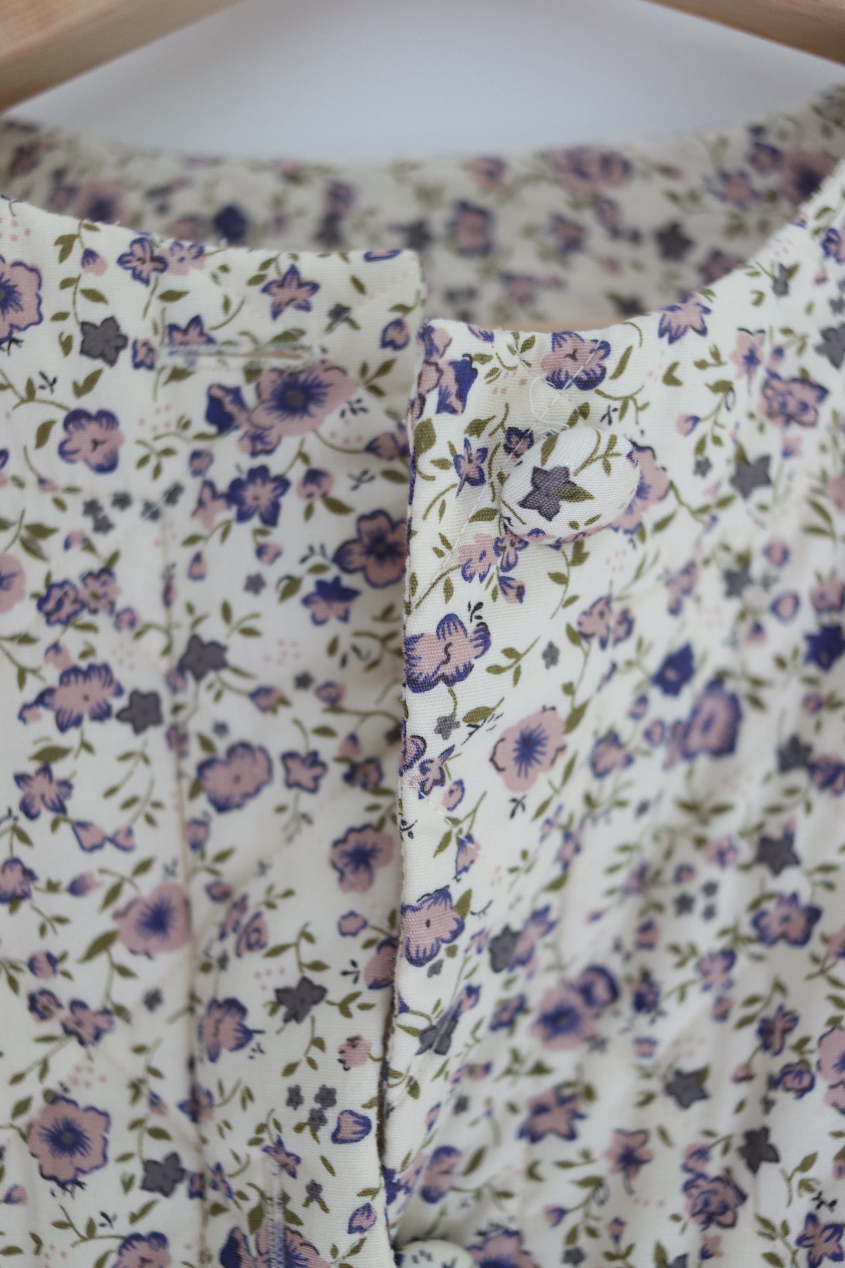 Quilted floral coat - size large (adult)