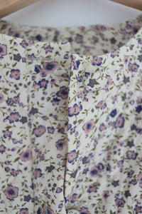 Quilted floral coat - size large (adult)