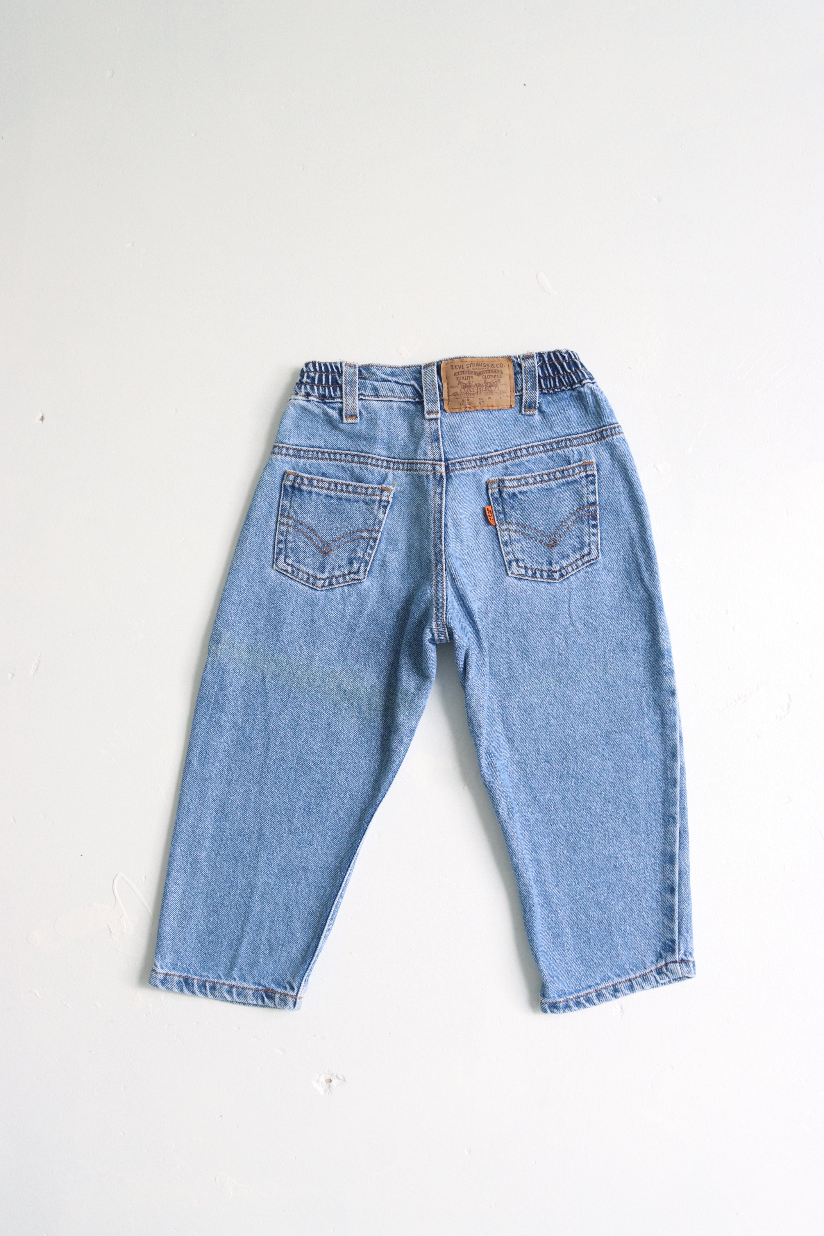 Vintage orange tab 566 Levi's  - size 4 years - made in Guatemala