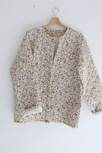 Quilted floral coat - size large (adult)