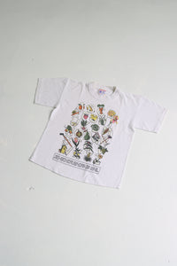 Vintage 90's French garden alphabet t-shirt - size 5/6 years